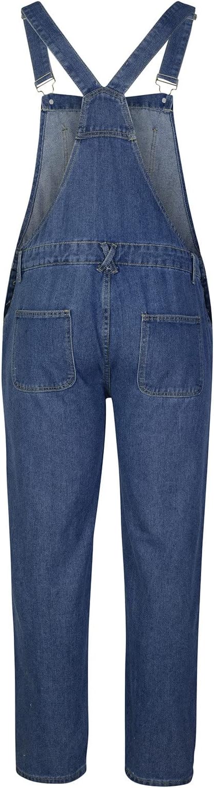 02#big and Tall Work Overalls-dark Blue
