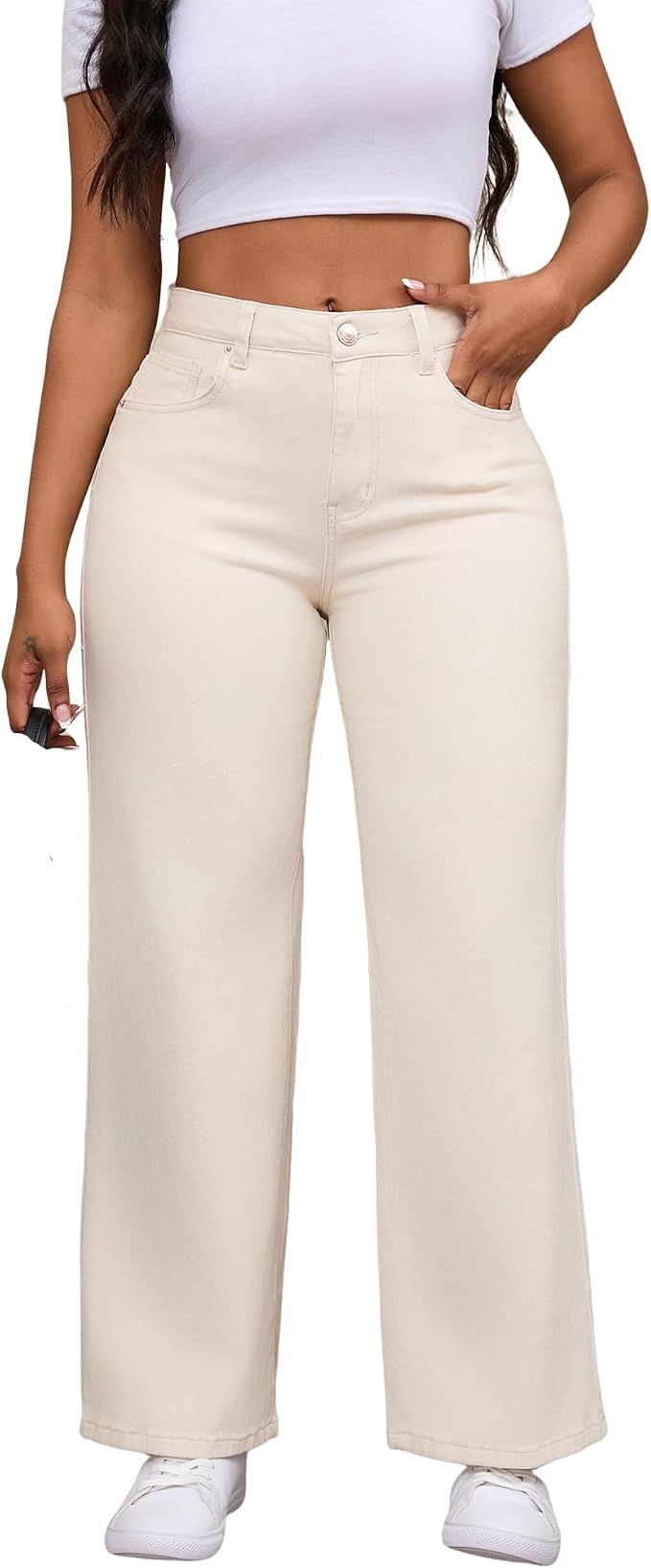 Beige White