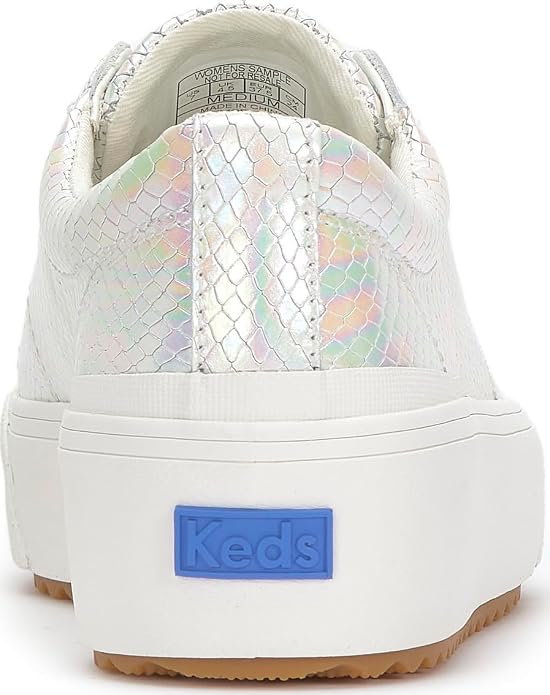 White Iridescent Snake Leather