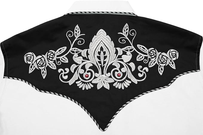 White Black With Rhinestone