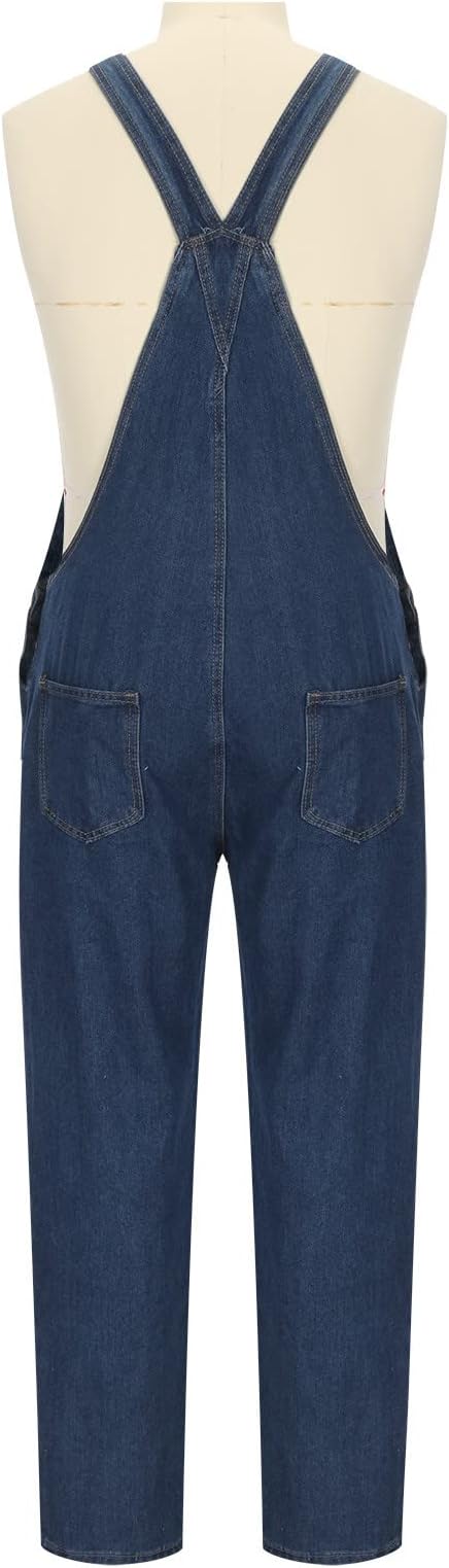 06#loose Fit Breathable Jumpsuit-dark Blue