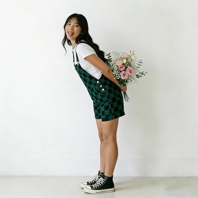 Black Green Checkered