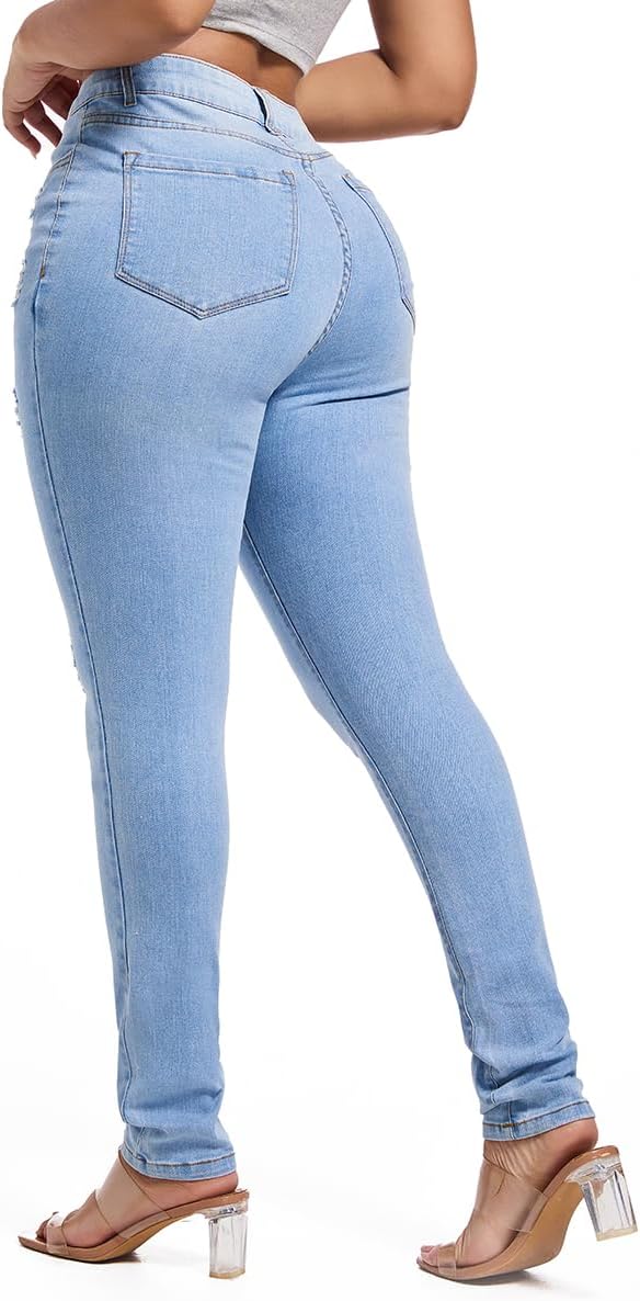 Ripped Sky Blue