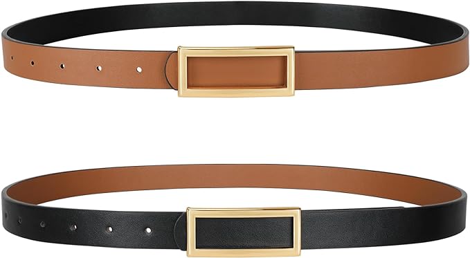 1pcs-black/Brown(gold Buckle)