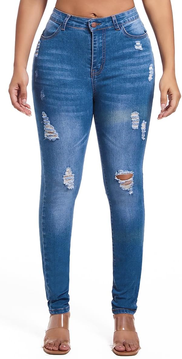 Ripped Light Blue