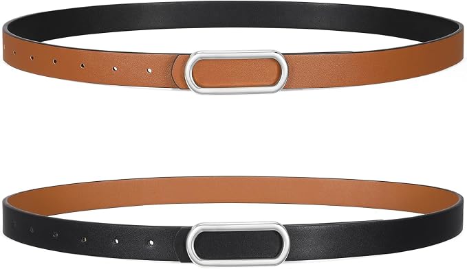 1pack-black/Brown(silver Circular Buckle)