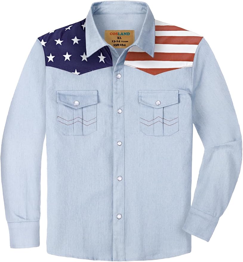 Light Blue American Flag