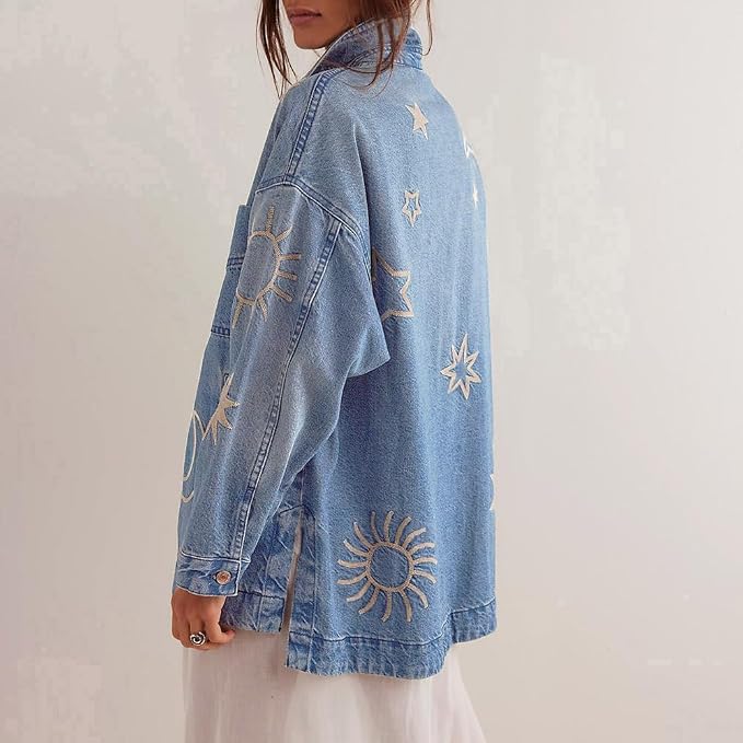 Light Blue Embroidery