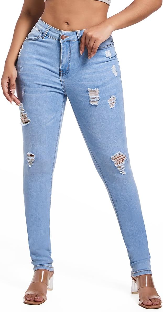 Ripped Sky Blue