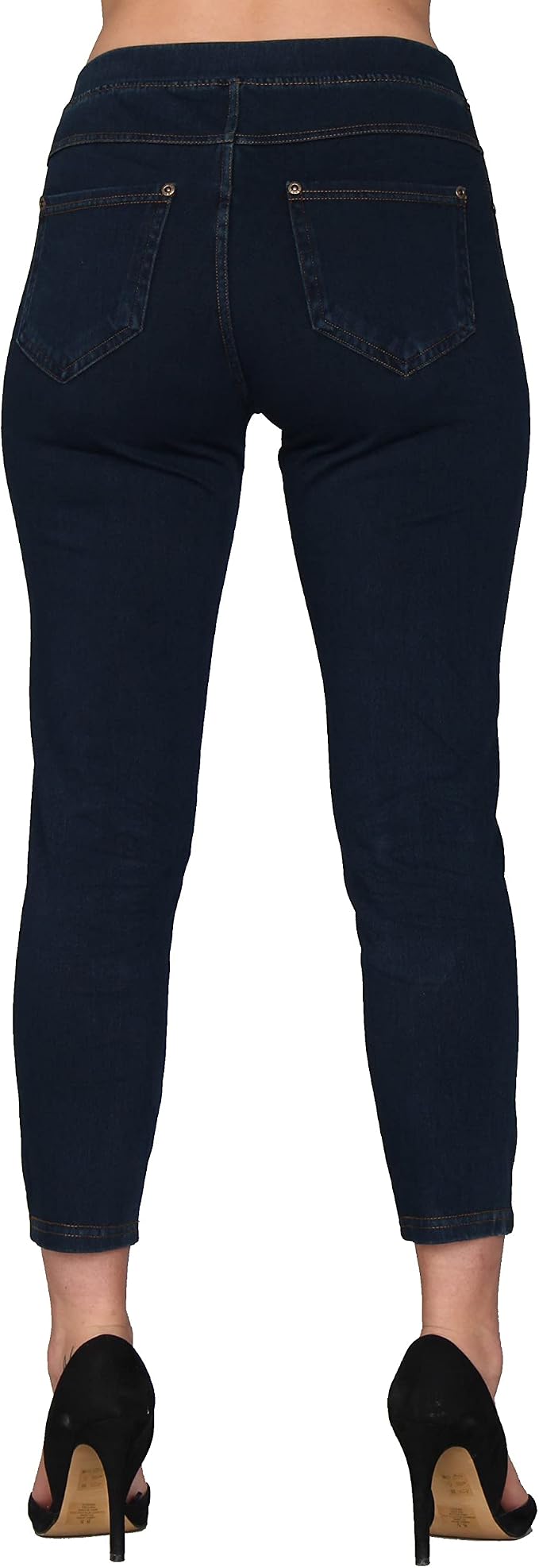 Capri Indigo With Gold Stitching
