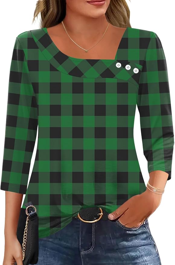 1-z-green Black Plaid