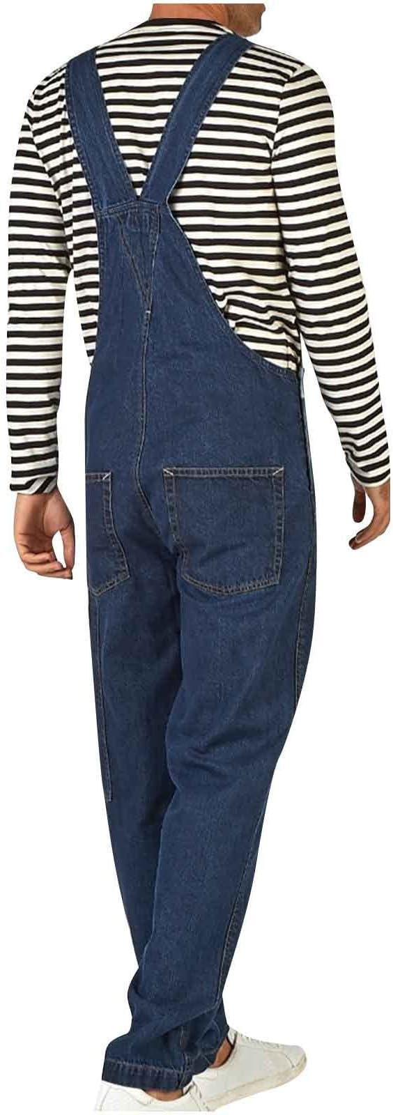 06#loose Fit Breathable Jumpsuit-dark Blue