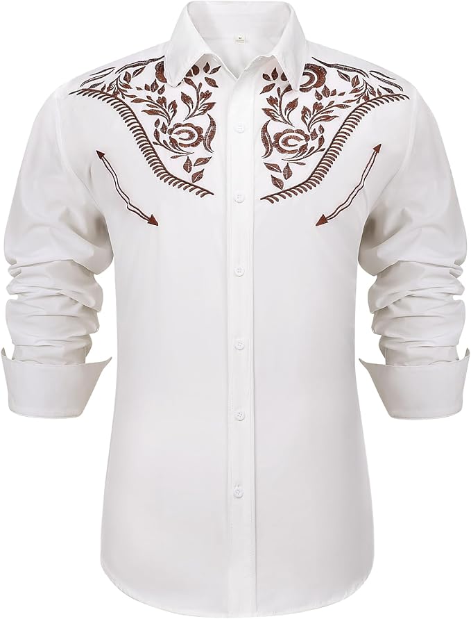 White-brown Embroidery