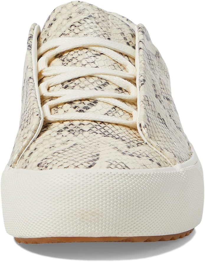 Cream Snakeskin Leather
