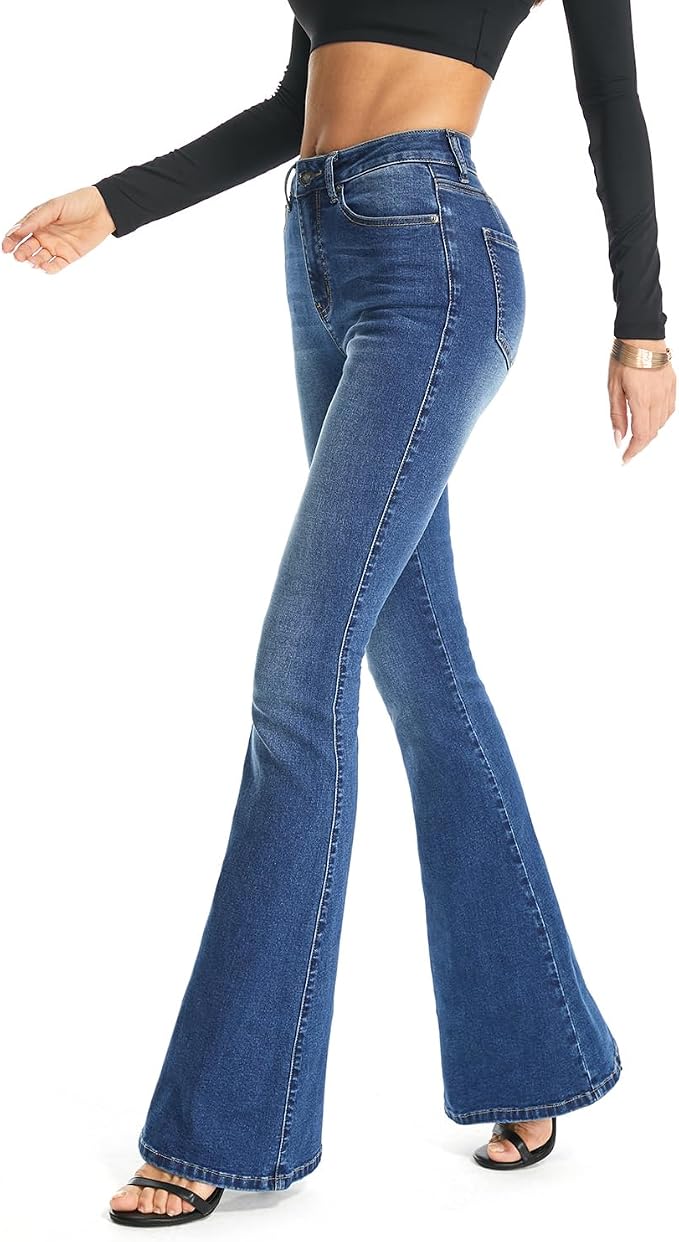 Blue-bootcut