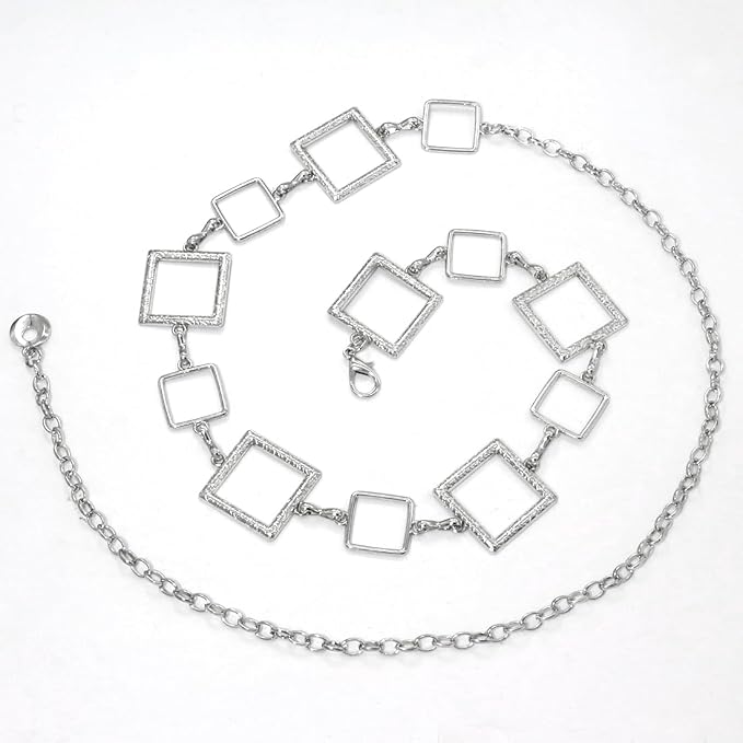 Large Small Squares Silver