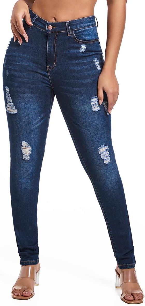 Ripped Navy Blue