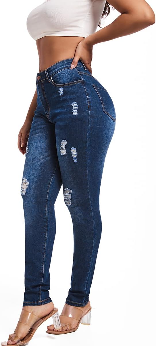 Ripped Navy Blue
