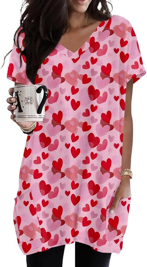 Z Pink Heart Print