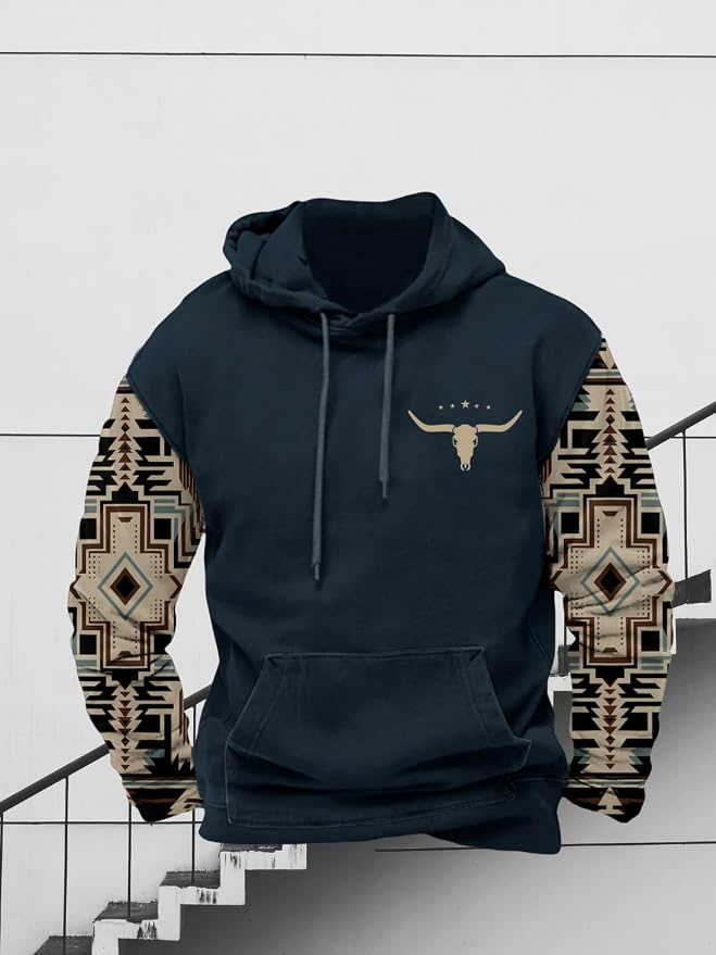 Navy Blue Aztec