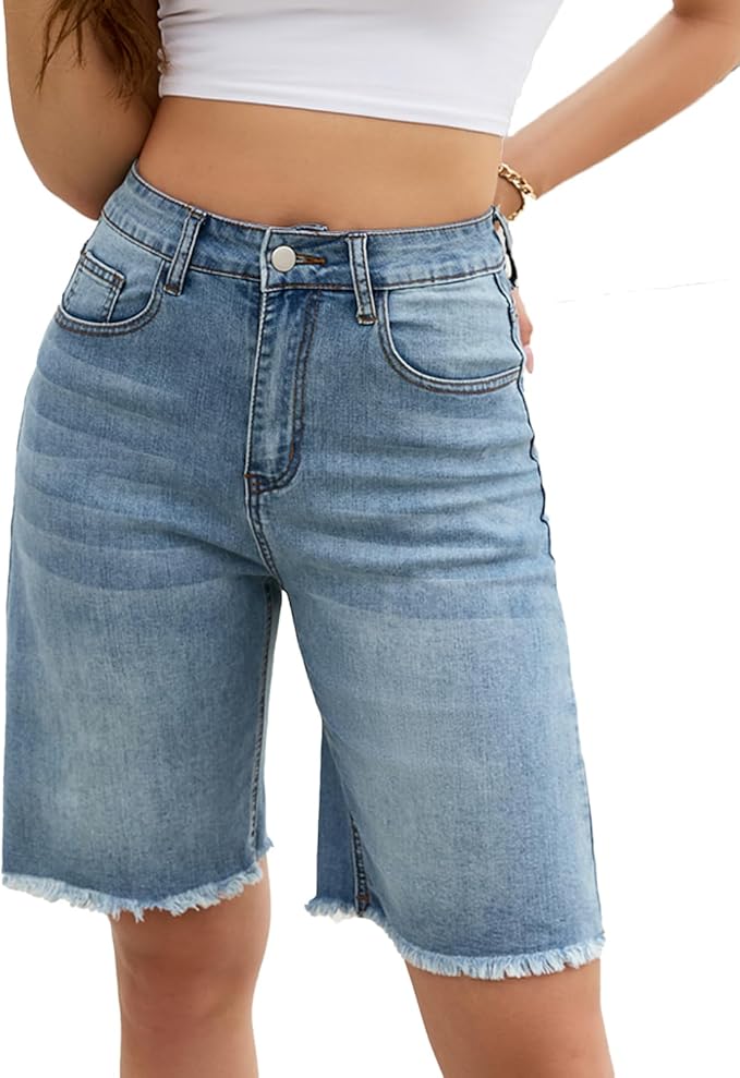 Vintage Blue-raw Hem