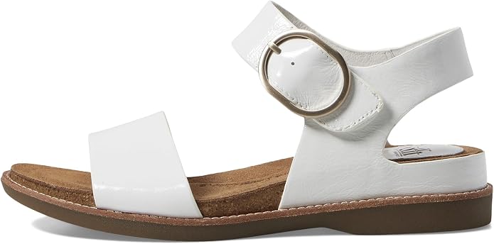 White Crinkle Patent