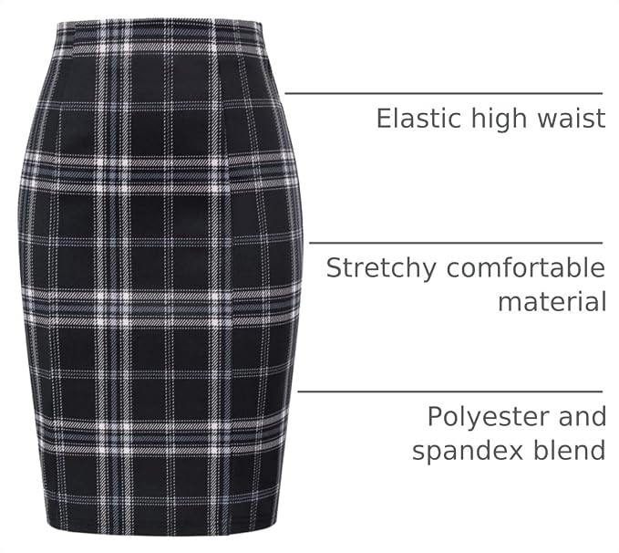 Plaid Black White