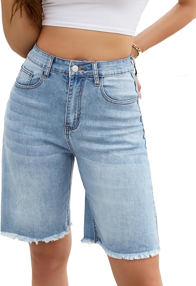 Light Blue-raw Hem