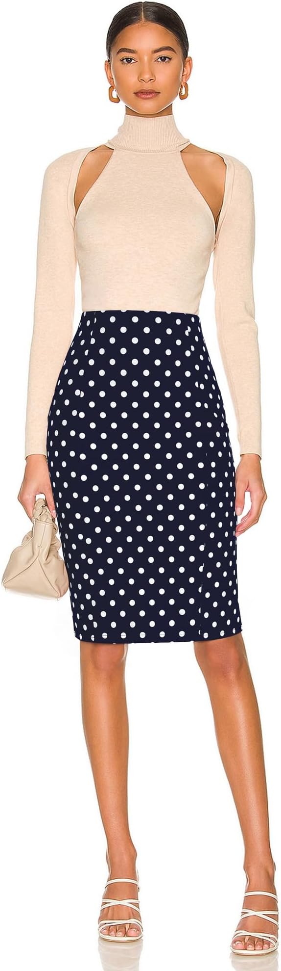 Navy Polka Dot