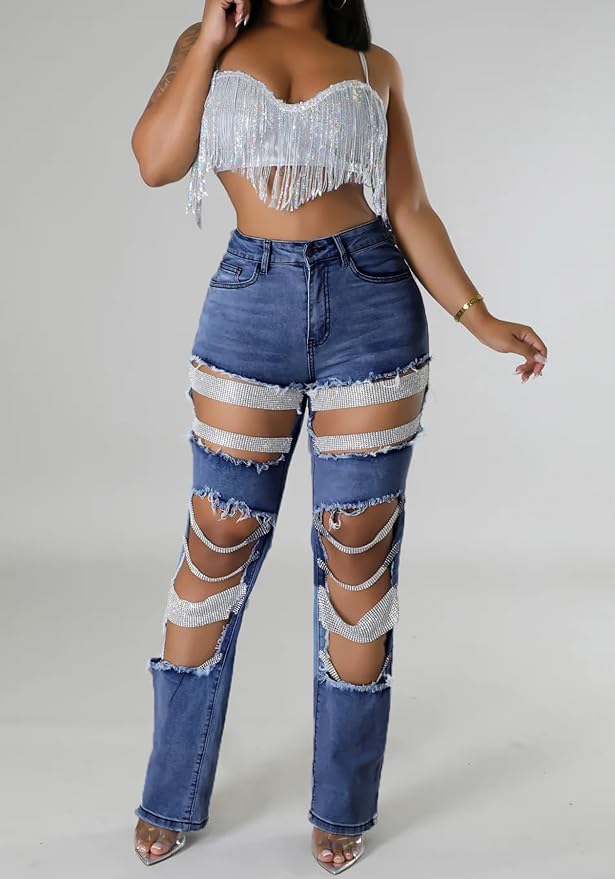 Rhinestone Dark Blue