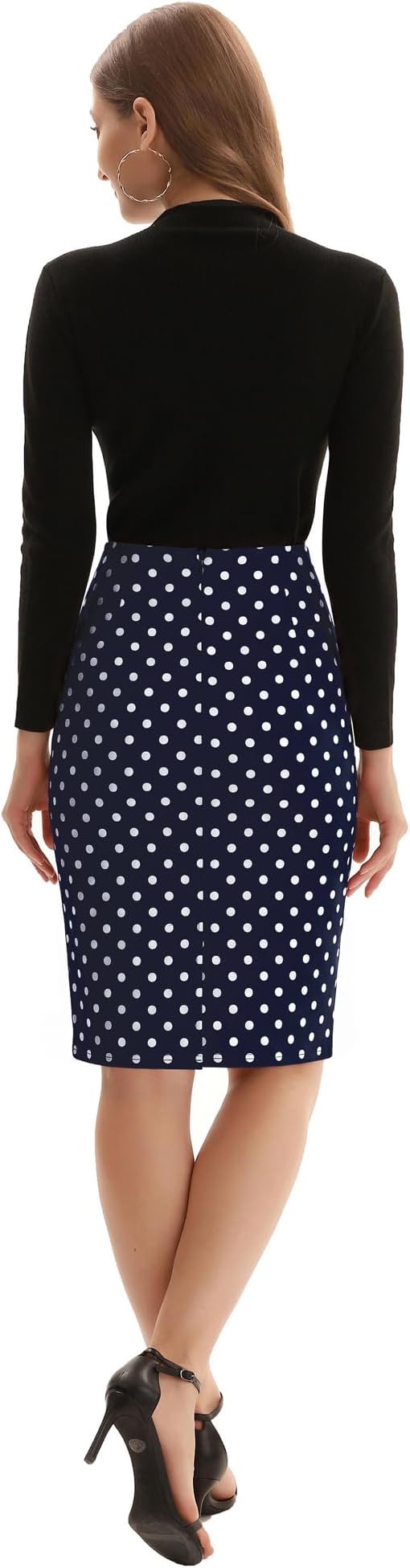 Navy Polka Dot