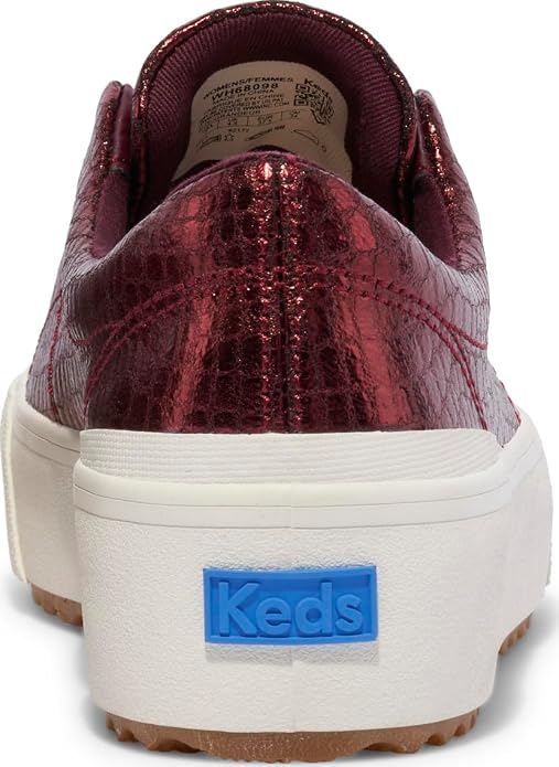 Burgundy Embossed Leather