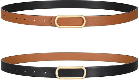 1pack-black/Brown(gold Circular Buckle)