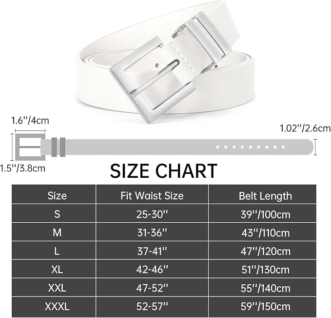 White(silver Buckle)