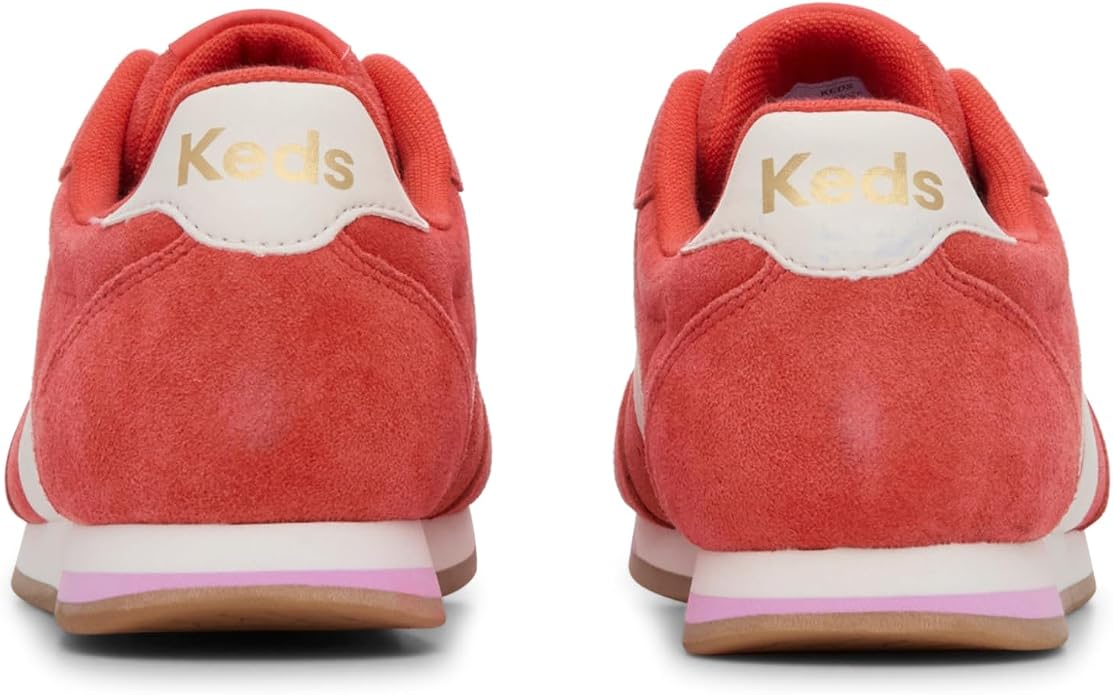 Orange/Snow White Suede/Leather