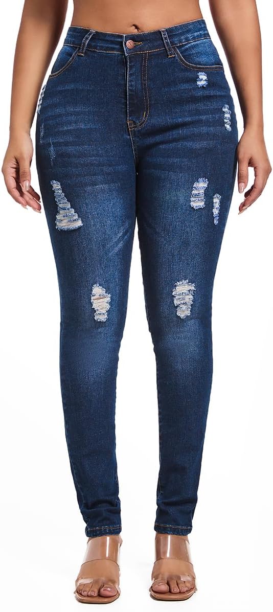 Ripped Navy Blue