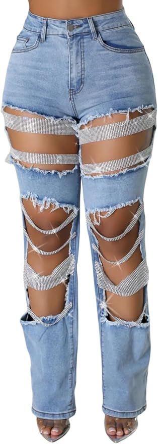 Rhinestone Blue
