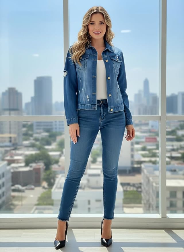Blue Boyfriend Denim Jacket