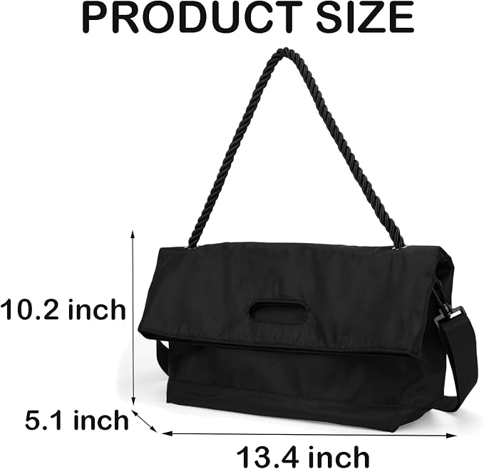 #S Black Crossbody Bag