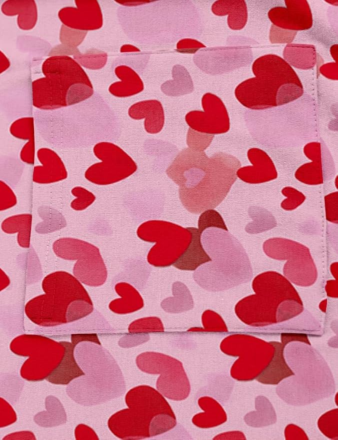 Z Pink Heart Print