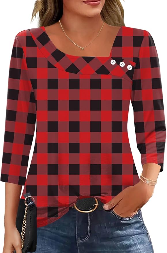 1-z-red Black Plaid