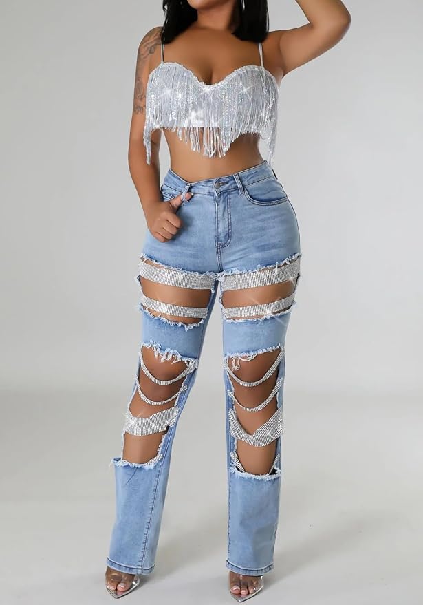 Rhinestone Blue