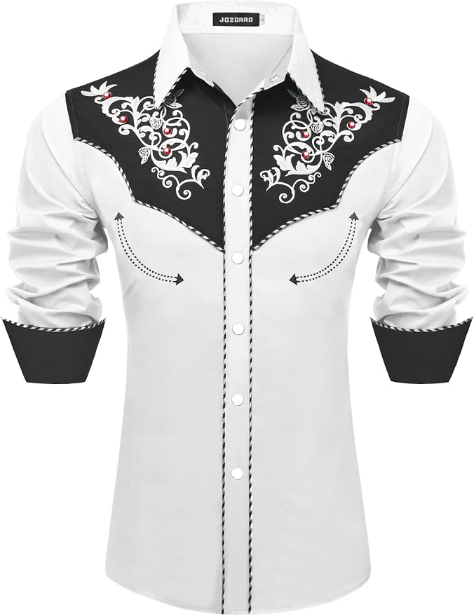 White Black With Rhinestone