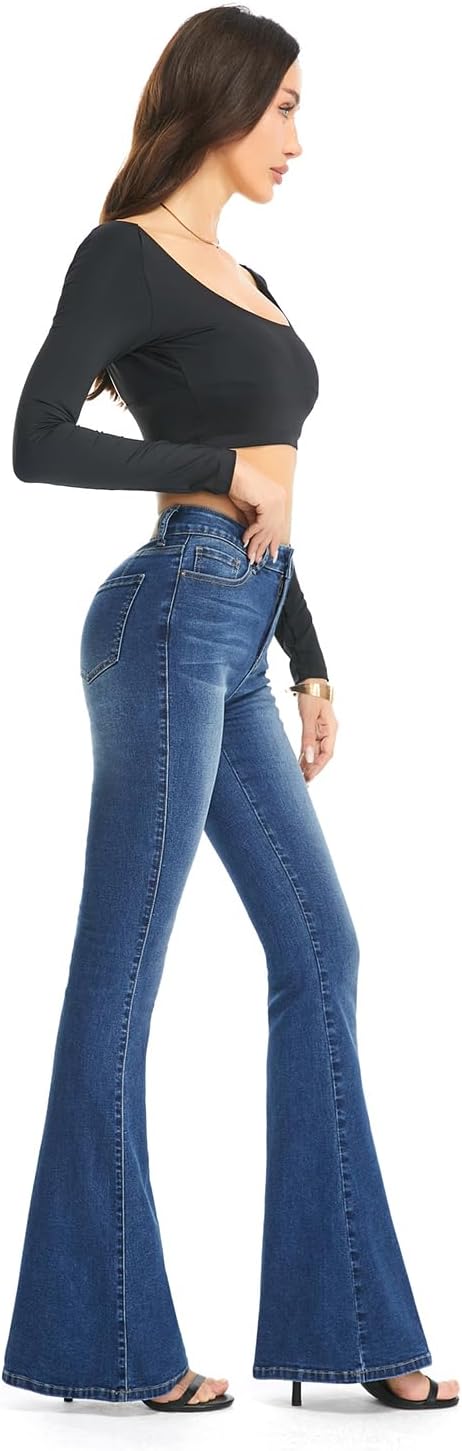 Blue-bootcut