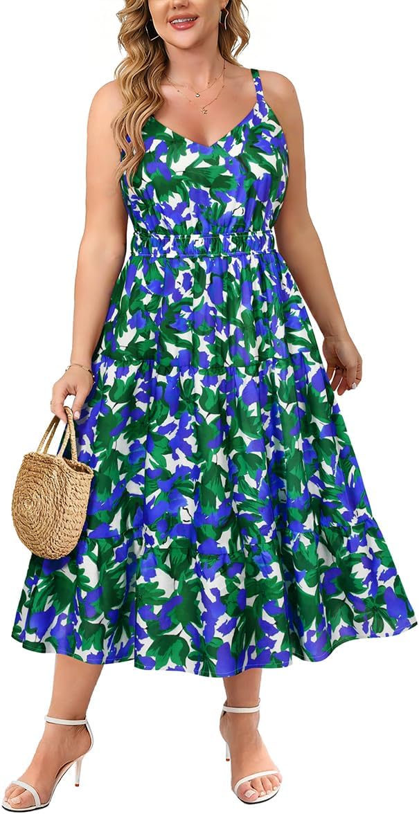 A26-green Floral
