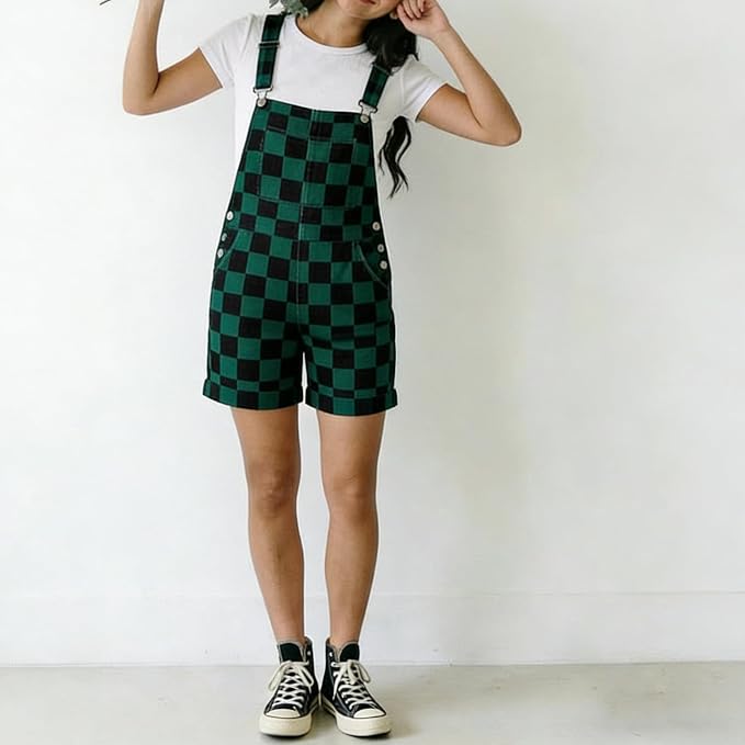 Black Green Checkered