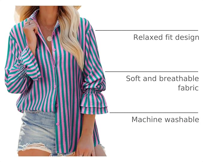 Pink and Green Striped