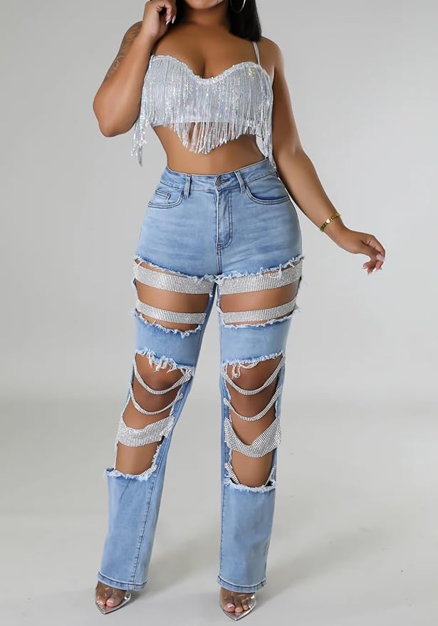 Rhinestone Blue
