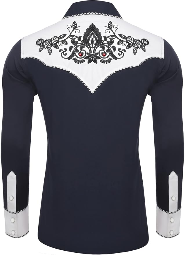 Navy Blue With Rhinestone