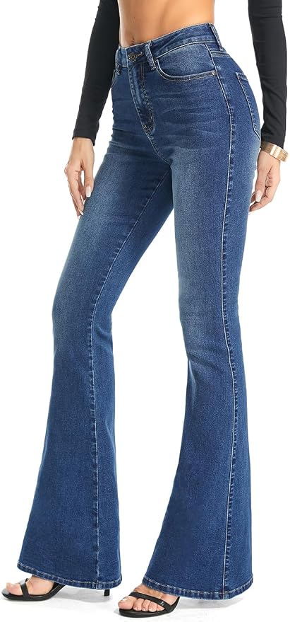Blue-bootcut